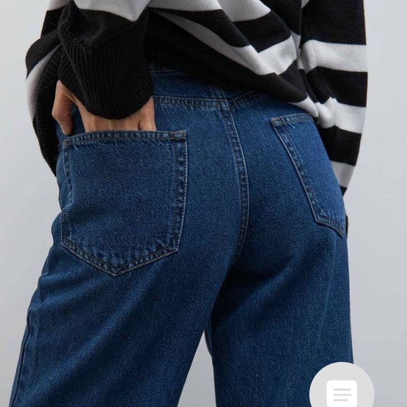 Denim. Jeans woman Wide-leg. Size M - Picture 3 of 5